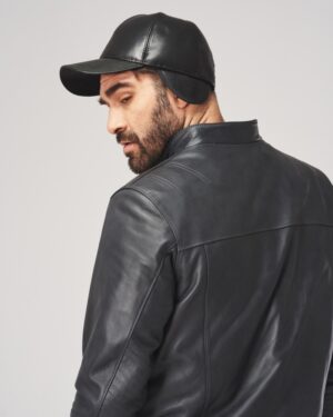 Skórzana czapka Frost w stylu zimowym wykonana z wysokiej jakości skóry